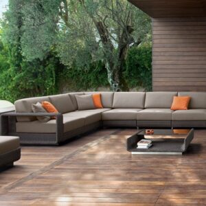 AD-060, Outdoor L Shape Wicker Sofa Set