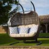 Outdoor Two Seater Swing | Double Seater Wicker Garden Swing