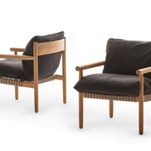 AD-205 Outdoor Luxury Wood Cum Rope Sofa